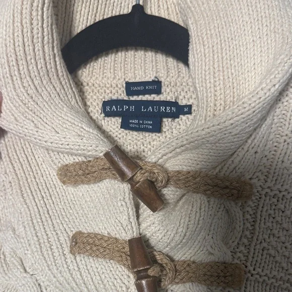 Ralph Lauren Women's Cream Cowl Neck Sweater